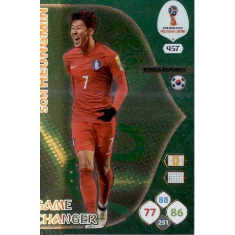 Son Heung Game Changers 457 Adrenalyn XL World Cup 2018 