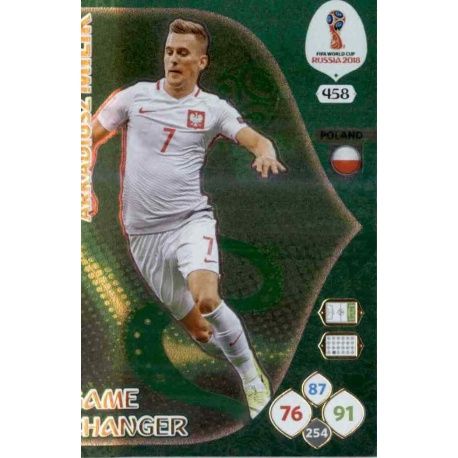 Arkadiusz Milik Game Changers 458 Adrenalyn XL Russia 2018 