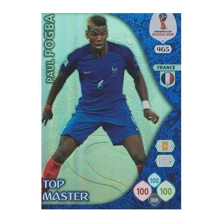 Paul Pogba Top Masters 465 Adrenalyn XL Russia 2018 