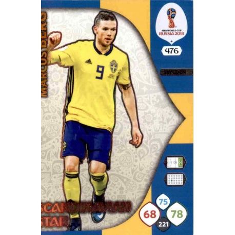 Marcus Berg Scandinavian Stars 476 Adrenalyn XL Russia 2018 