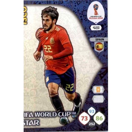 Isco Fifa World Cup Stars 481 Adrenalyn XL Russia 2018 