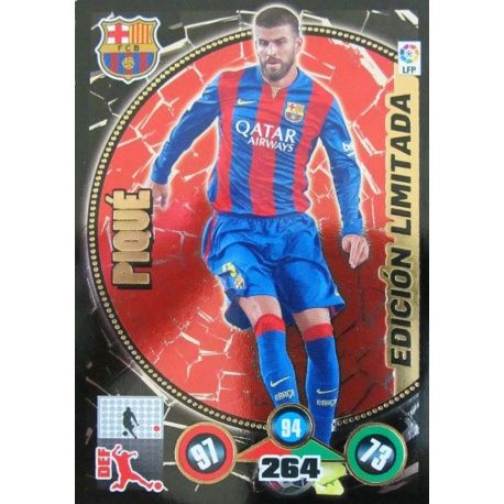 Piqué Edición Limitada EL3 Adrenalyn XL La Liga 2014-15