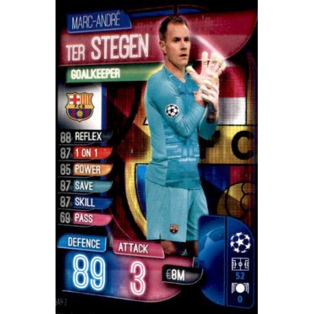 Marc-André ter Stegen Barcelona BAR 2 Match Attax Champions 2019-20