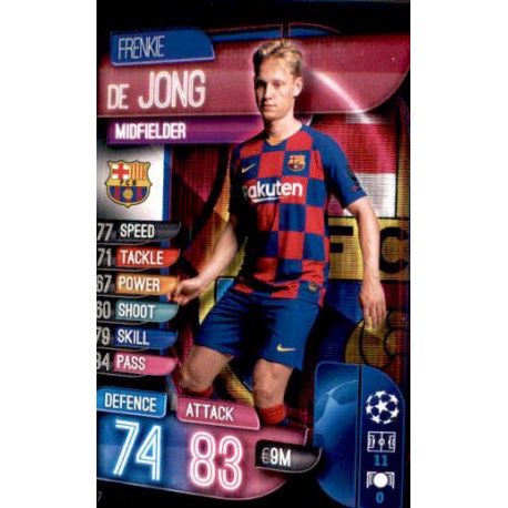 Frenkie de Jong Barcelona BAR 7 Match Attax Champions 2019-20