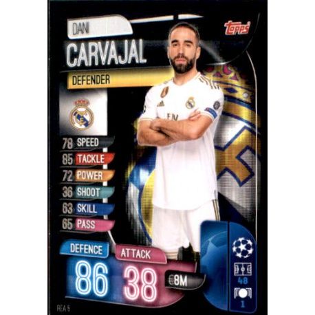 Dani Carvajal Real Madrid REA 5 Match Attax Champions 2019-20