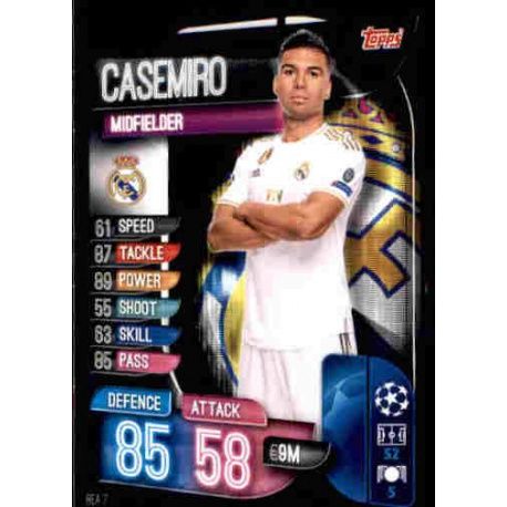 Casemiro Real Madrid REA 7 Match Attax Champions 2019-20