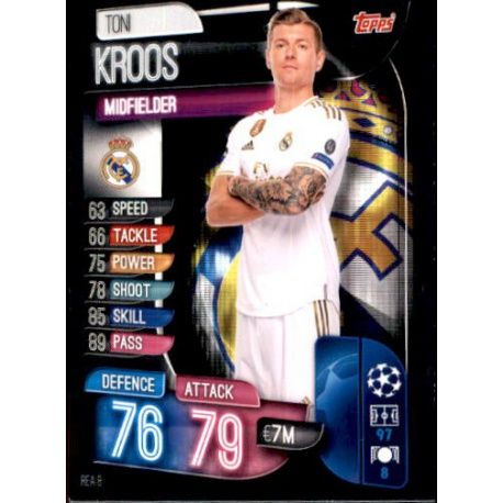 Toni Kroos Real Madrid REA 8 Match Attax Champions 2019-20