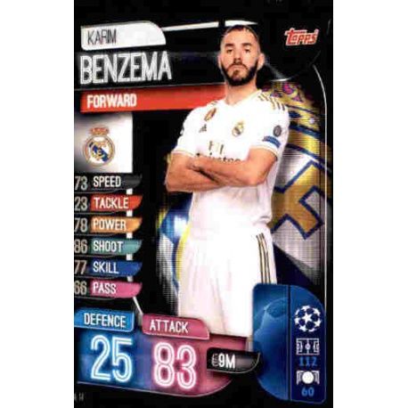 Karim Benzema Real Madrid REA 14 Match Attax Champions 2019-20