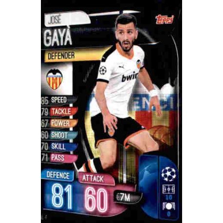 José Gayá Valencia VAL 4 Match Attax Champions 2019-20