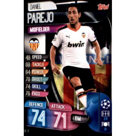 Daniel Parejo Valencia VAL 8 Match Attax Champions 2019-20