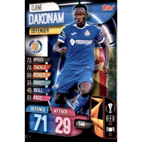 Djene Dakonam Getafe GET 4 Match Attax Champions 2019-20