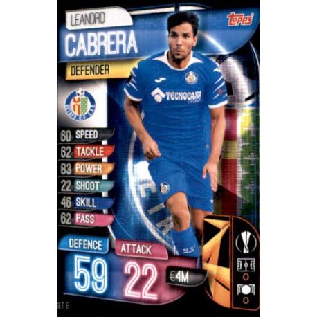 Leandro Cabrera Getafe GET 6 Match Attax Champions 2019-20