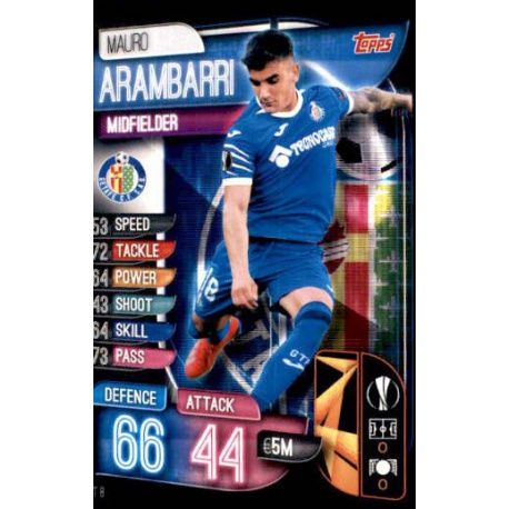 Mauro Arambarri Getafe GET 8 Match Attax Champions 2019-20