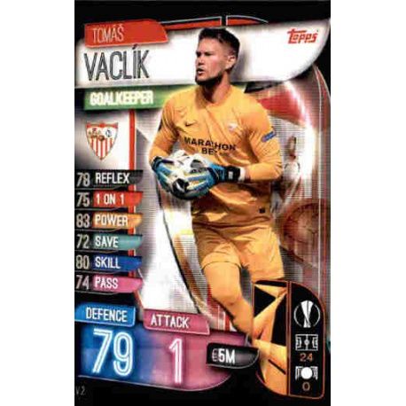 Tomas Vaclik Sevilla SEV 2 Match Attax Champions 2019-20