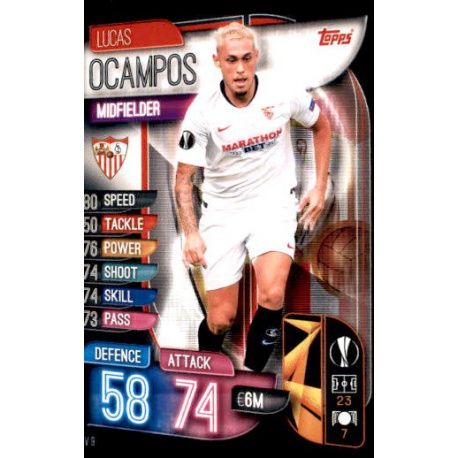 Lucas Ocampo Sevilla SEV 9 Match Attax Champions 2019-20