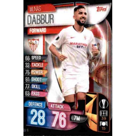 Munas Dabbur Sevilla SEV 10 Match Attax Champions 2019-20