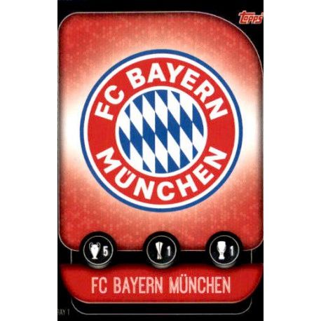 Emblem Bayern Munich BAY 1 Match Attax Champions 2019-20