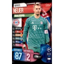 Manuel Neuer Bayern Munich BAY 2 Match Attax Champions 2019-20