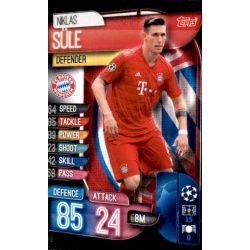 Niklas Süle Bayern Munich BAY 3 Match Attax Champions 2019-20