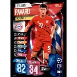 Benjamin Pavard Bayern Munich BAY 4 Match Attax Champions 2019-20