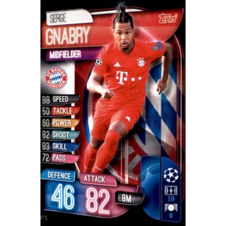 Sergi Gnabry Bayern Munich BAY 10 Match Attax Champions 2019-20