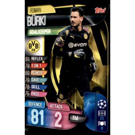 Roman Bürki Borussia Dortmund DOR 2 Match Attax Champions 2019-20