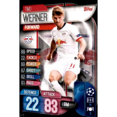Timo Werner RB Leipzig LEI 11 Match Attax Champions 2019-20