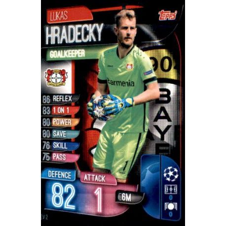 Lukas Hradecky Bayer Leverkusen LEV 2 Match Attax Champions 2019-20