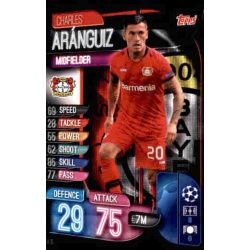 Charles Aránguiz Bayer Leverkusen LEV 10 Match Attax Champions 2019-20