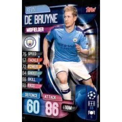 Kevin De Bruyne Manchester City MCY 9 Match Attax Champions 2019-20