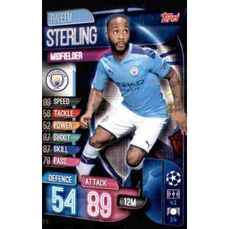 Raheem Sterling Manchester City MCY 11 Match Attax Champions 2019-20