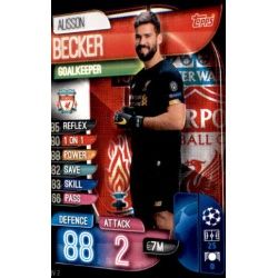 Alisson Becker Liverpool LIV 2 Match Attax Champions 2019-20