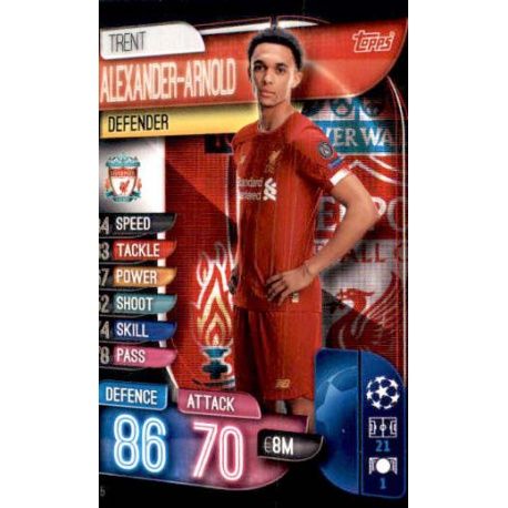 Trent Alexander-Arnold Liverpool LIV 5 Match Attax Champions 2019-20