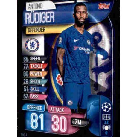 Antonio Rüdiger Chelsea CHE 4 Match Attax Champions 2019-20