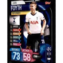 Juan Foyth Tottenham Hotspur TOT 4 Match Attax Champions 2019-20