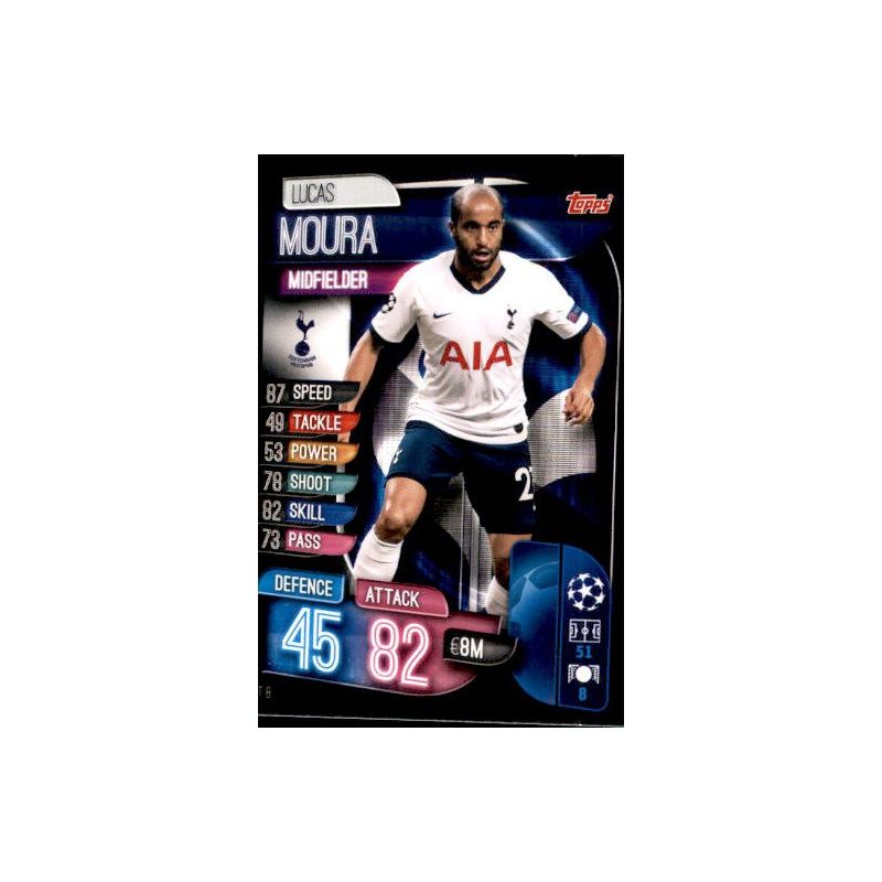 Lucas Moura Tottenham Hotspur Champions League 19 20 2019 2020 Sticker 457 
