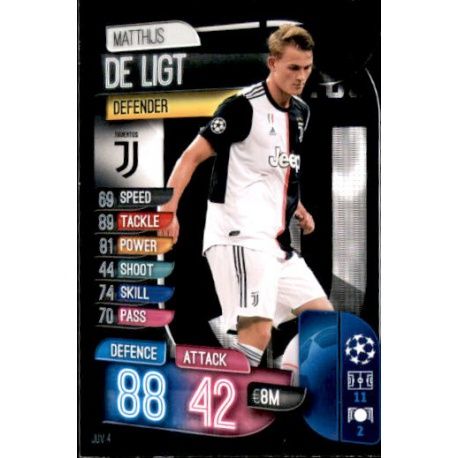 Matthijs De Ligt Juventus JUV 4 Match Attax Champions 2019-20