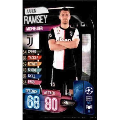 Aaron Ramsey Juventus JUV 8 Match Attax Champions 2019-20