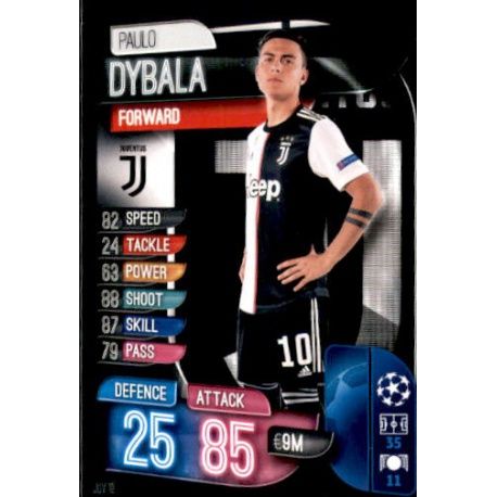 Paulo Dybala Juventus JUV 10 Match Attax Champions 2019-20