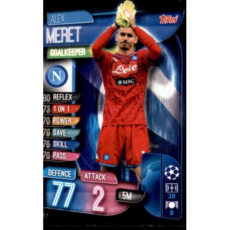 Alex Meret SSC Napoli NAP 2 Match Attax Champions 2019-20