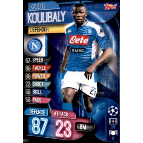 Kalidou Koulibaly SSC Napoli NAP 3 Match Attax Champions 2019-20