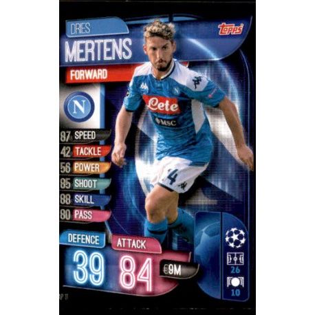 Vries Mertens SSC Napoli NAP 11 Match Attax Champions 2019-20