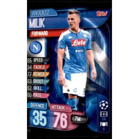 Arkadiusz Milik SSC Napoli NAP 12 Match Attax Champions 2019-20