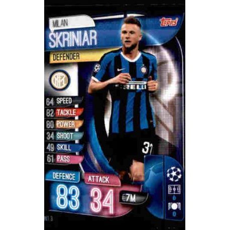 Milan Skriniar Inter Milán INT 3 Match Attax Champions 2019-20