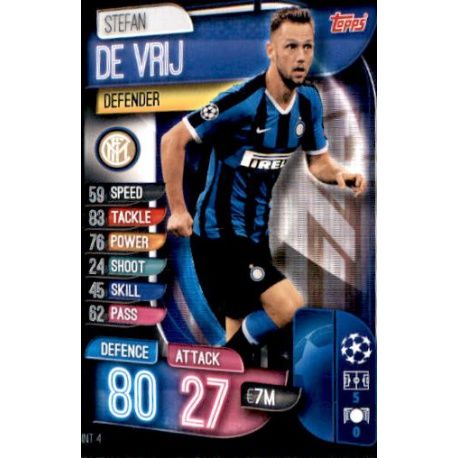 Stefan de Vrij Inter Milán INT 4 Match Attax Champions 2019-20