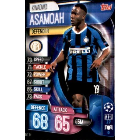 Kwadwo Asamoah Inter Milán INT 5 Match Attax Champions 2019-20