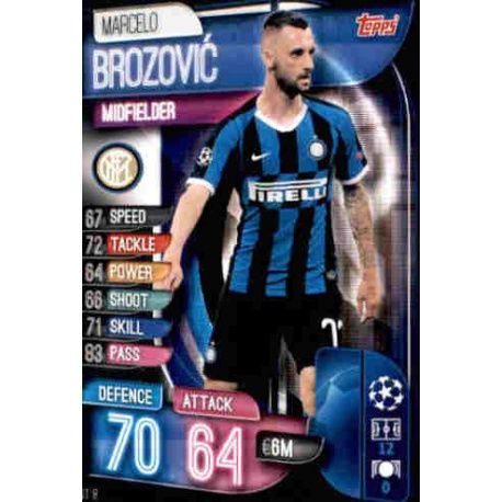 Marcelo Brozovic Inter Milán INT 8 Match Attax Champions 2019-20