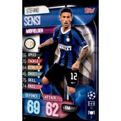 Stefano Sensi Inter Milán INT 10 Match Attax Champions 2019-20