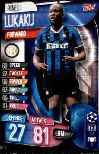 Topps Champions League Sticker CL 20/21 INT 17 Romelu Lukaku 