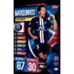 Marquinhos Paris Saint-Germain PSG 3 Match Attax Champions 2019-20